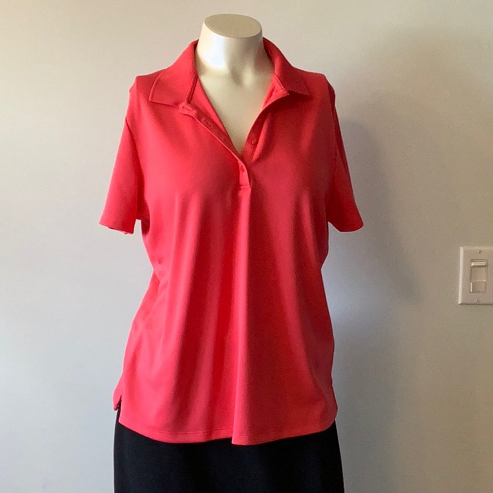 Callaway Orange/Pink Golf Polo Shirt, XL - FTSS